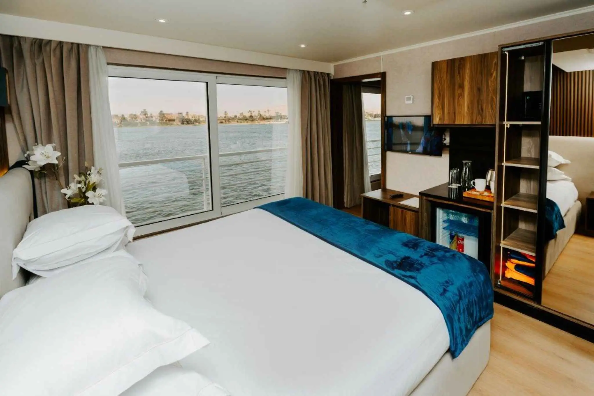 Cabin aboard the MS Medea Nile Cruise Nile cruise
